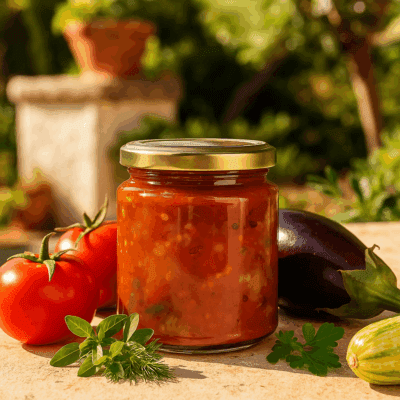 Caponata casereccia di melanzane